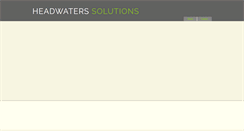 Desktop Screenshot of headwaterssolutions.com